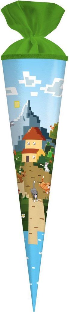 Goldbuch My Game cono scuola 70 cm con motivo a pixel e Immagine del prodotto 