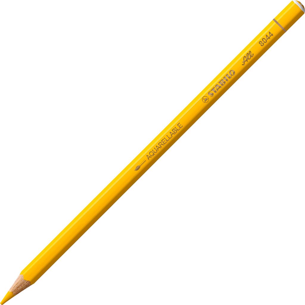 Buntstift für fast alle Oberflächen - STABILO All - 12er Pack - gelb
