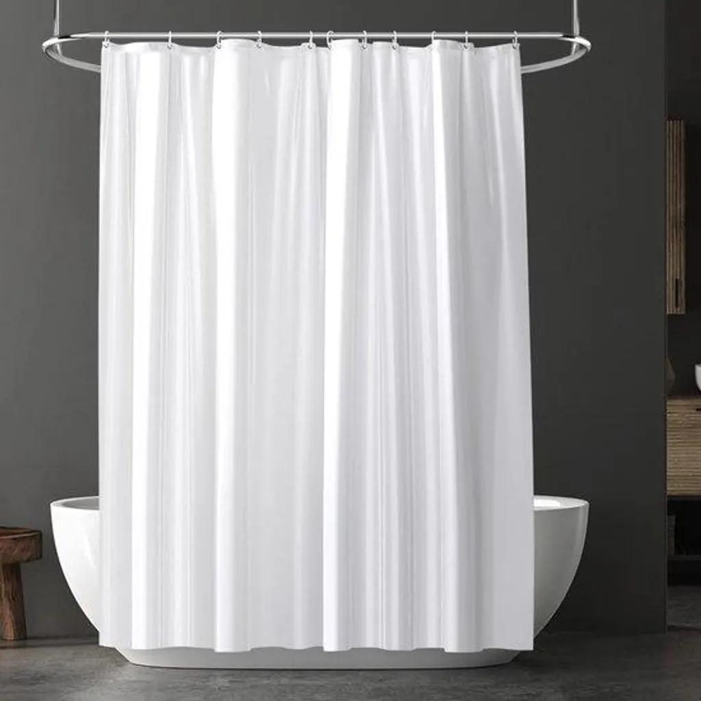 Rideau de douche imperméable PEVA 180x180 cm avec anneaux renforcés
