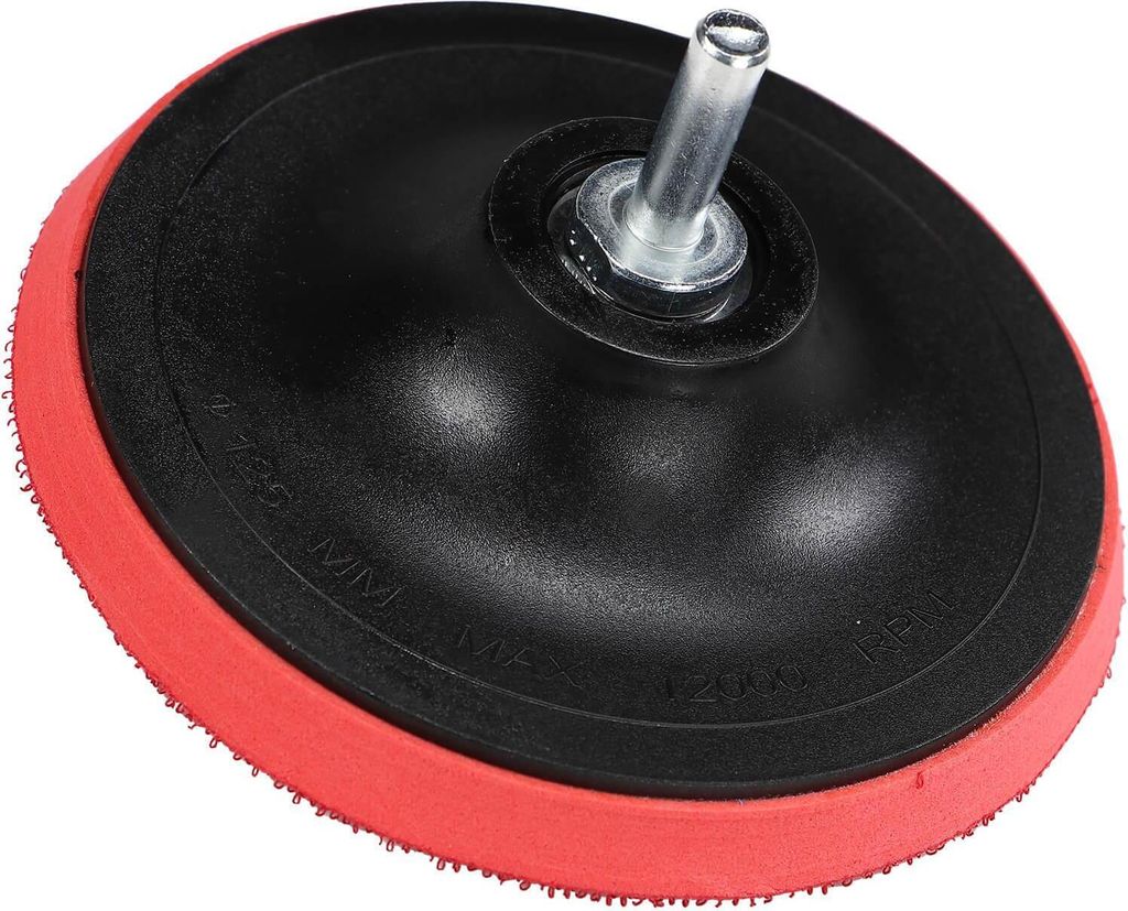 Klett Schleifteller 125mm mit Aufnahme-Adapter für Bohrmaschine Winkelschleifer