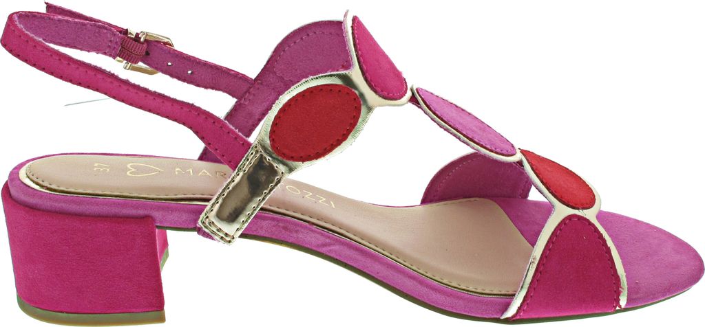 MARCO TOZZI Damen Sandale Textil Sandalette Metallic Produktbild 18