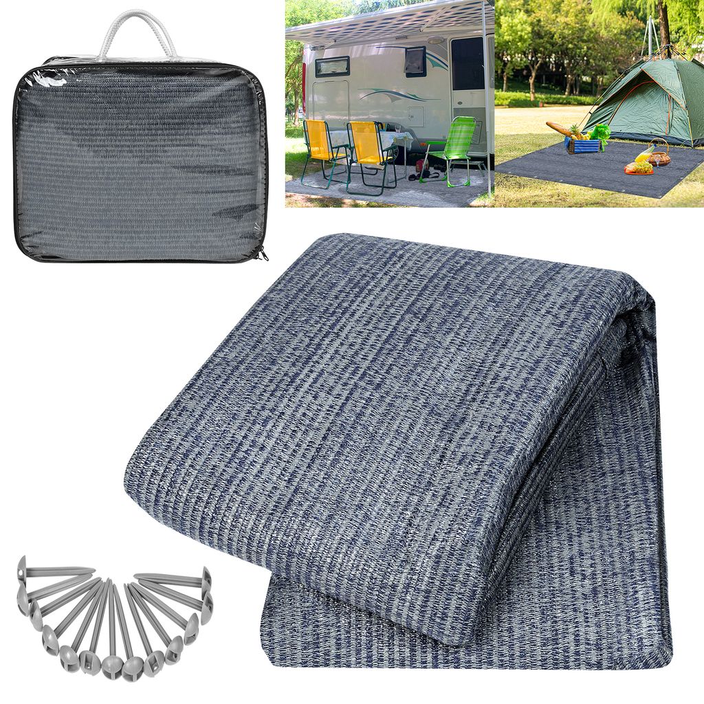2er Set Zeltunterlage für Camping und Outdoorwasserdichte Zeltplane mit 