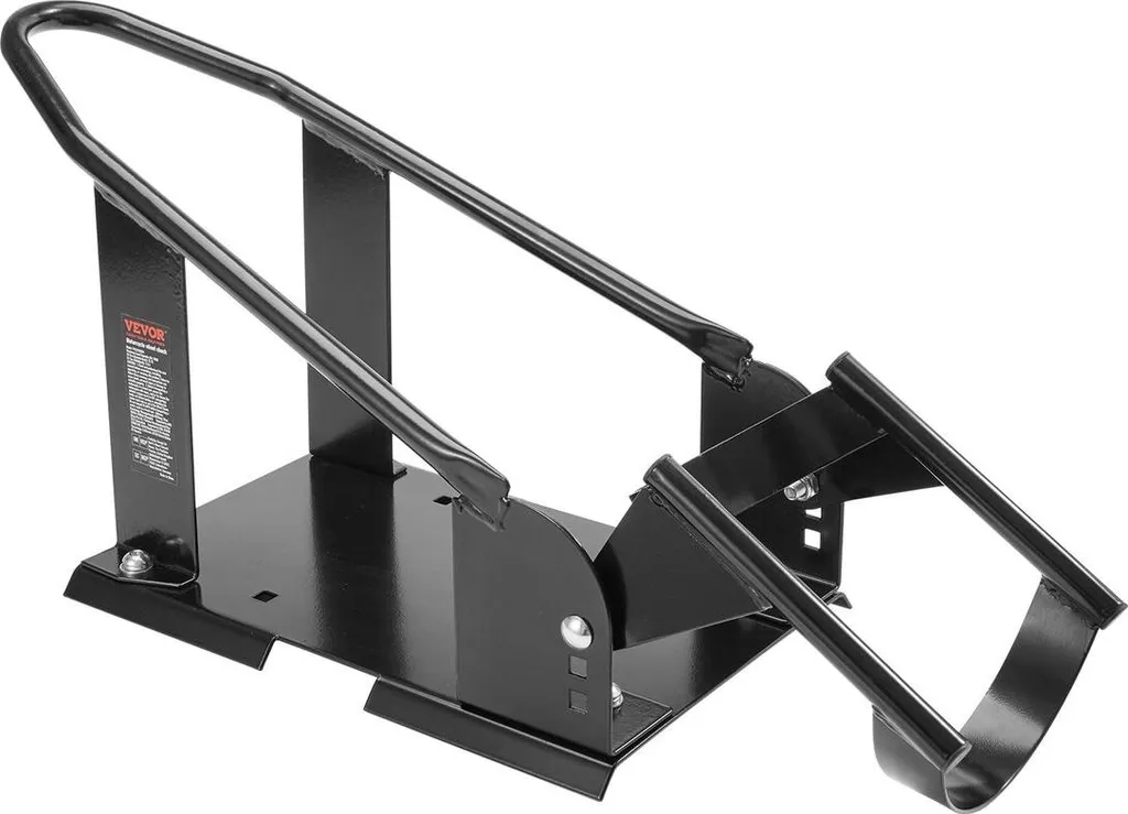 Support moto robuste 816kg, cale de roue réglable pour pneus 15-21 pouces