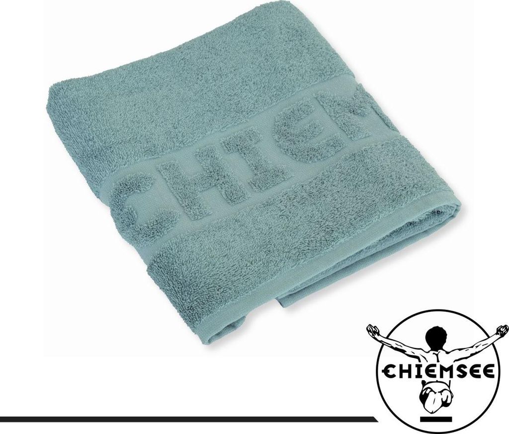 Chiemsee UNI-Handtuch 2er Set, Farbe Türkis, Größe 50x100 cm