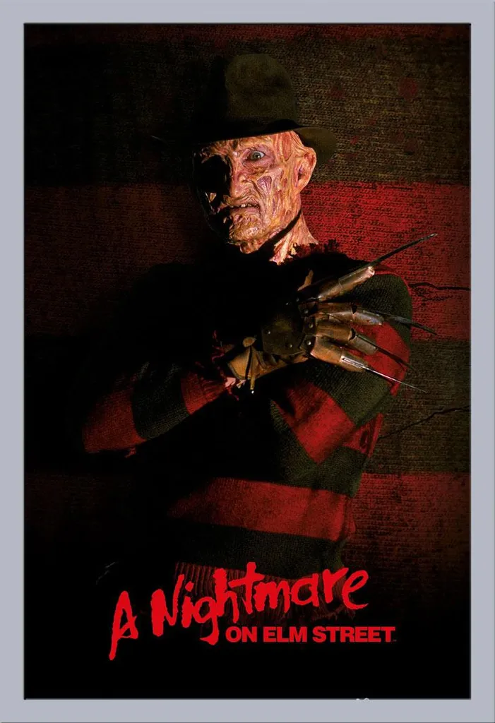Poster Freddy Krüger Nightmare on Elm Street con Cornice Shinsuke MDF