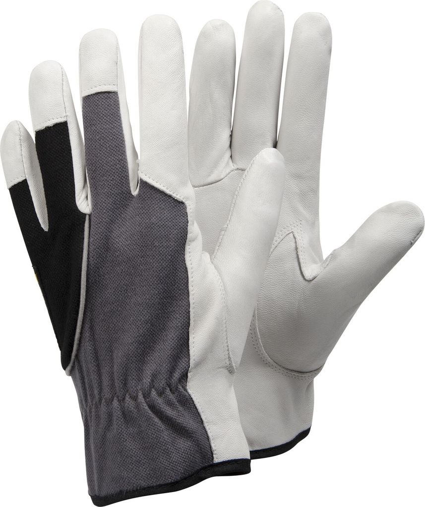 Ejendals Tegera 512 Lederhandschuh verstärkter Finger und Gummizug (12 Paar)