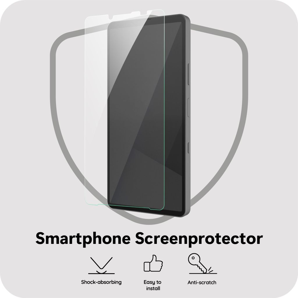Schutzfolie Sony Xperia 10 VII - Panzerglas - Cazy - Transparant