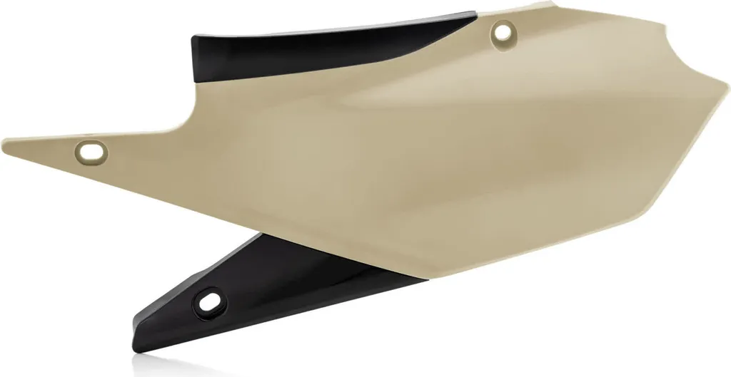 Plaque de numéro latérale Acerbis sable pour moto de cross Yamaha