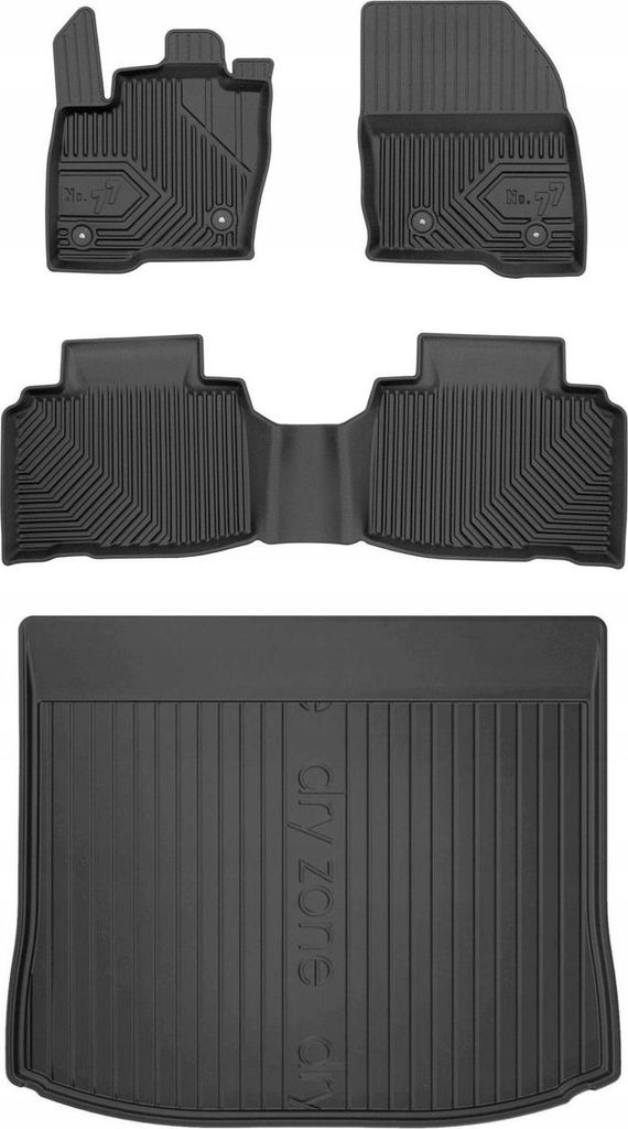 SET 77 Fußmatten und Fußmatten Ford Edge 2 ab 2014-