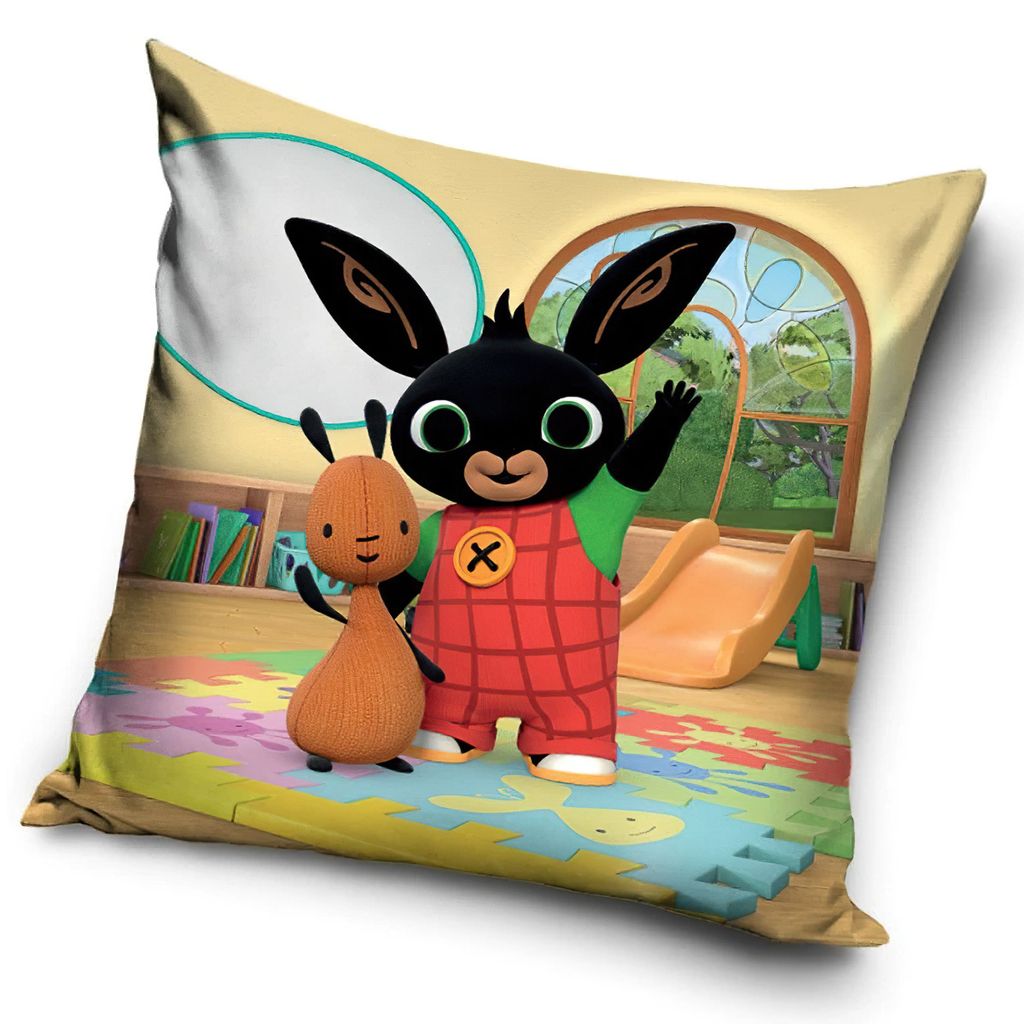 Polštářek Zajíček Bing ve školce 40x40 cm Obrázek produktu 1