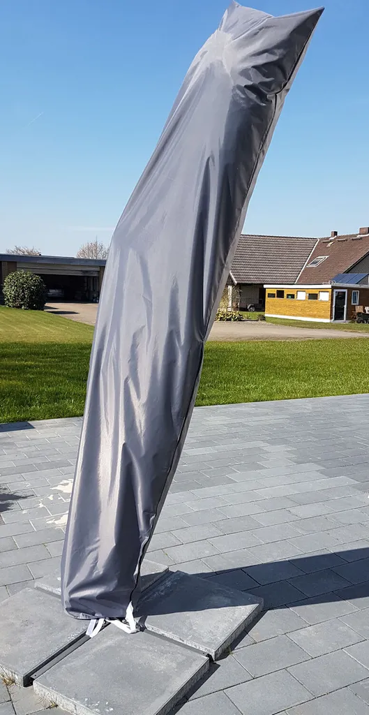 Copertura Ombrellone Deluxe Grigio - Protezione Impermeabile Professionale
