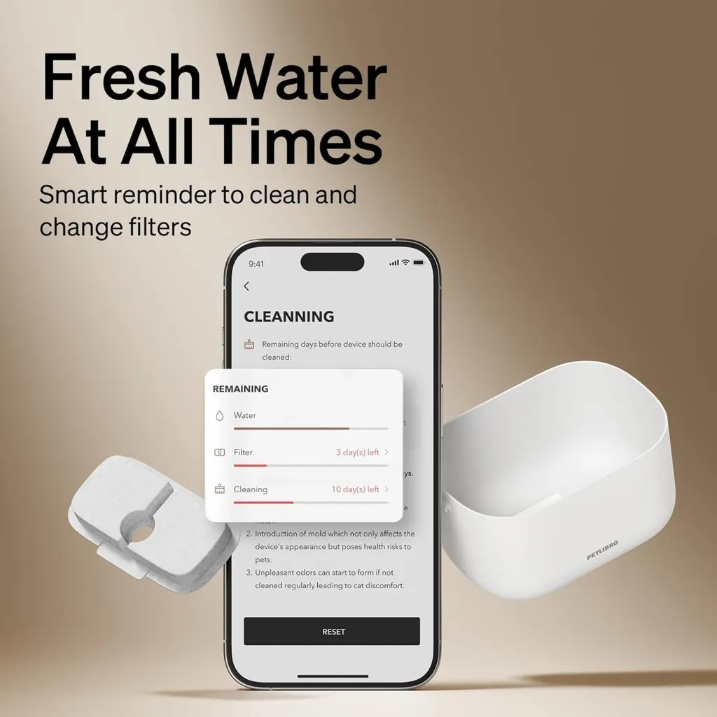 Fontaine à eau connectée Petlibro Dockstream Smart coloris blanc pur