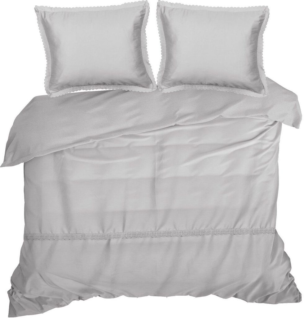 Bettwäsche RETRO 220x200 silberne Spitze Produktbild 