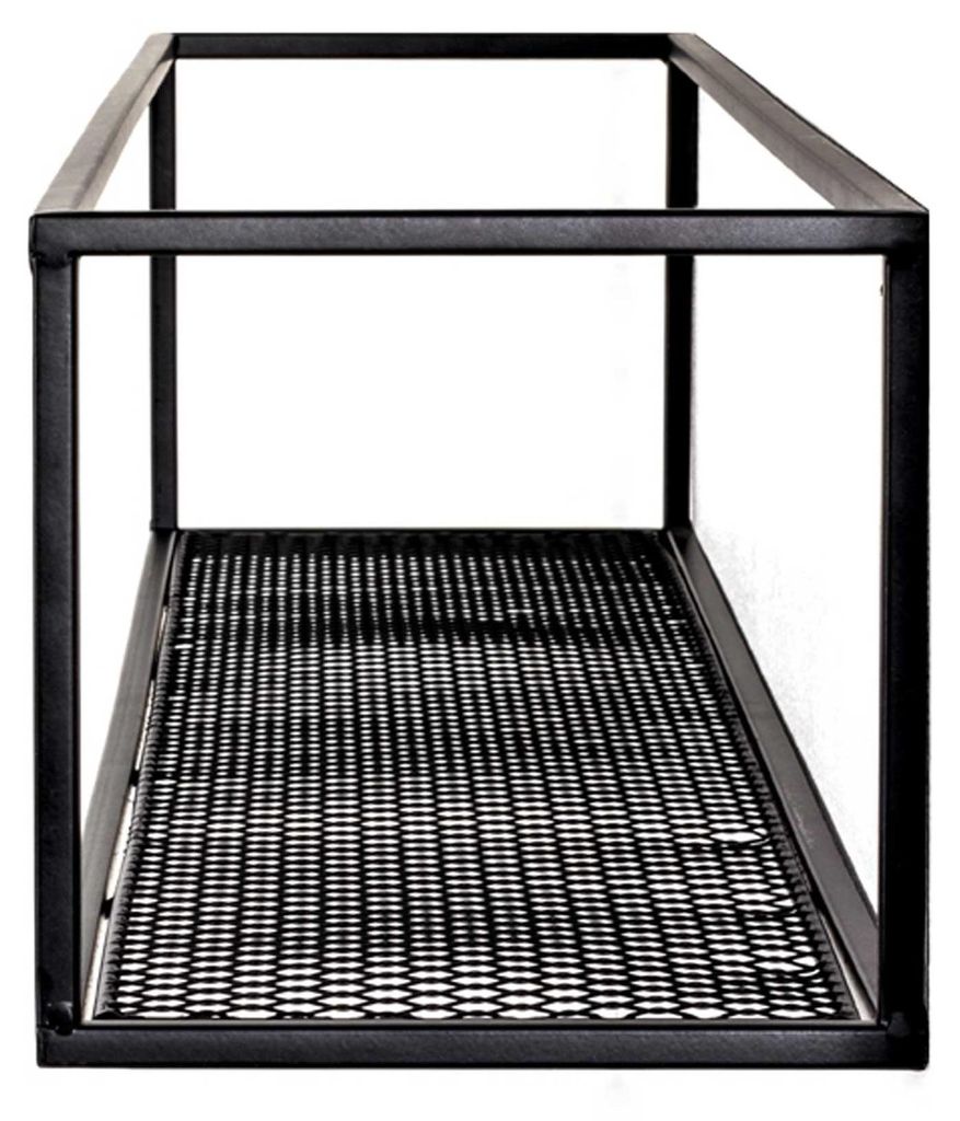 Wandregal schwarzes Geflecht & Metall - Länge ca. 50 cm Produktbild 