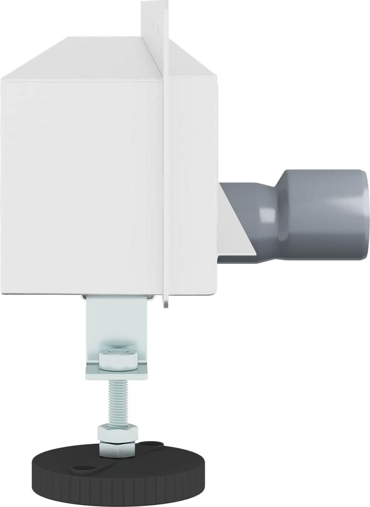 vidaXL Piletta doccia a parete silver 90 cm acciaio inox Immagine del prodotto 