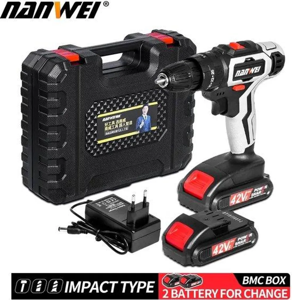 Perceuse-visseuse 42V pour percer facilement le Béton et le Métal