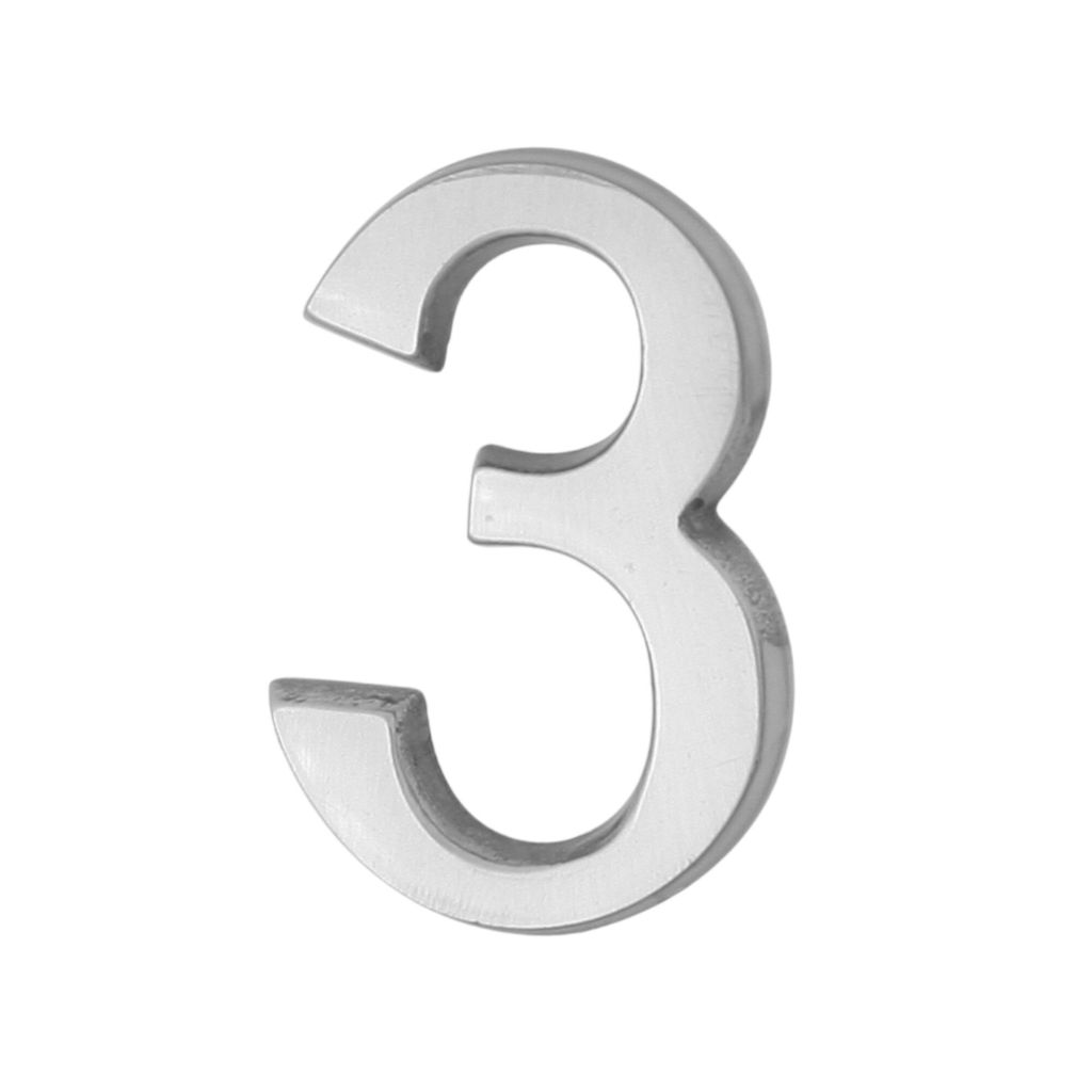 DOMINO Hausnummer Briefkasten Selbstklebend – 3 | 3D Türnummer Adressnummern Aufkleber | Hausnummern Klebend | Klebezahlen Wetterfest | Zahlen z...