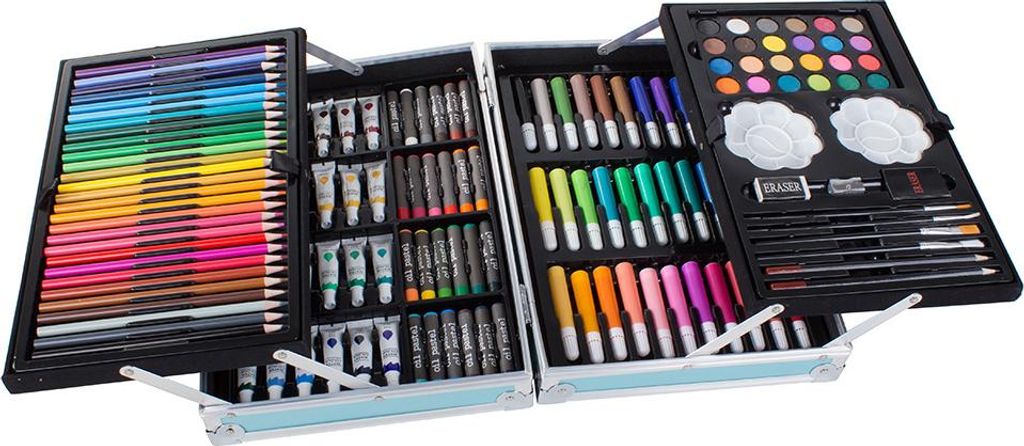 Verk 18229 Duży zestaw w etui dla małych malarzy 145 szt. Zdjęcie produktu 