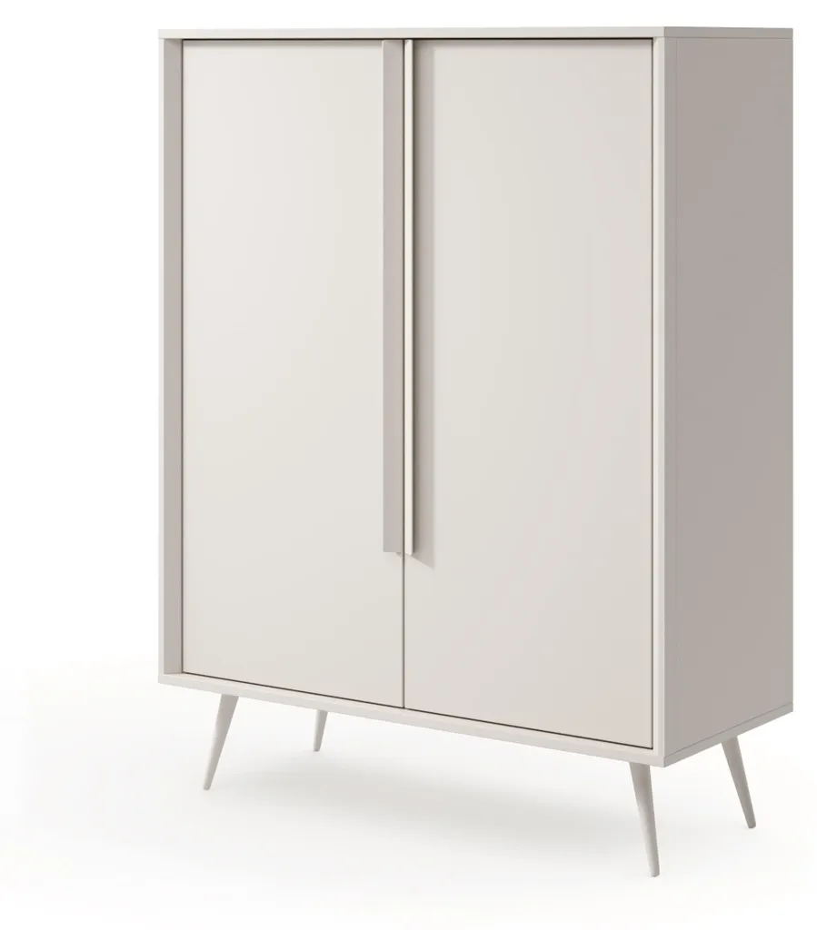 Meuble Commode Finition Cachemire 125 cm de Large avec Plateau Robuste