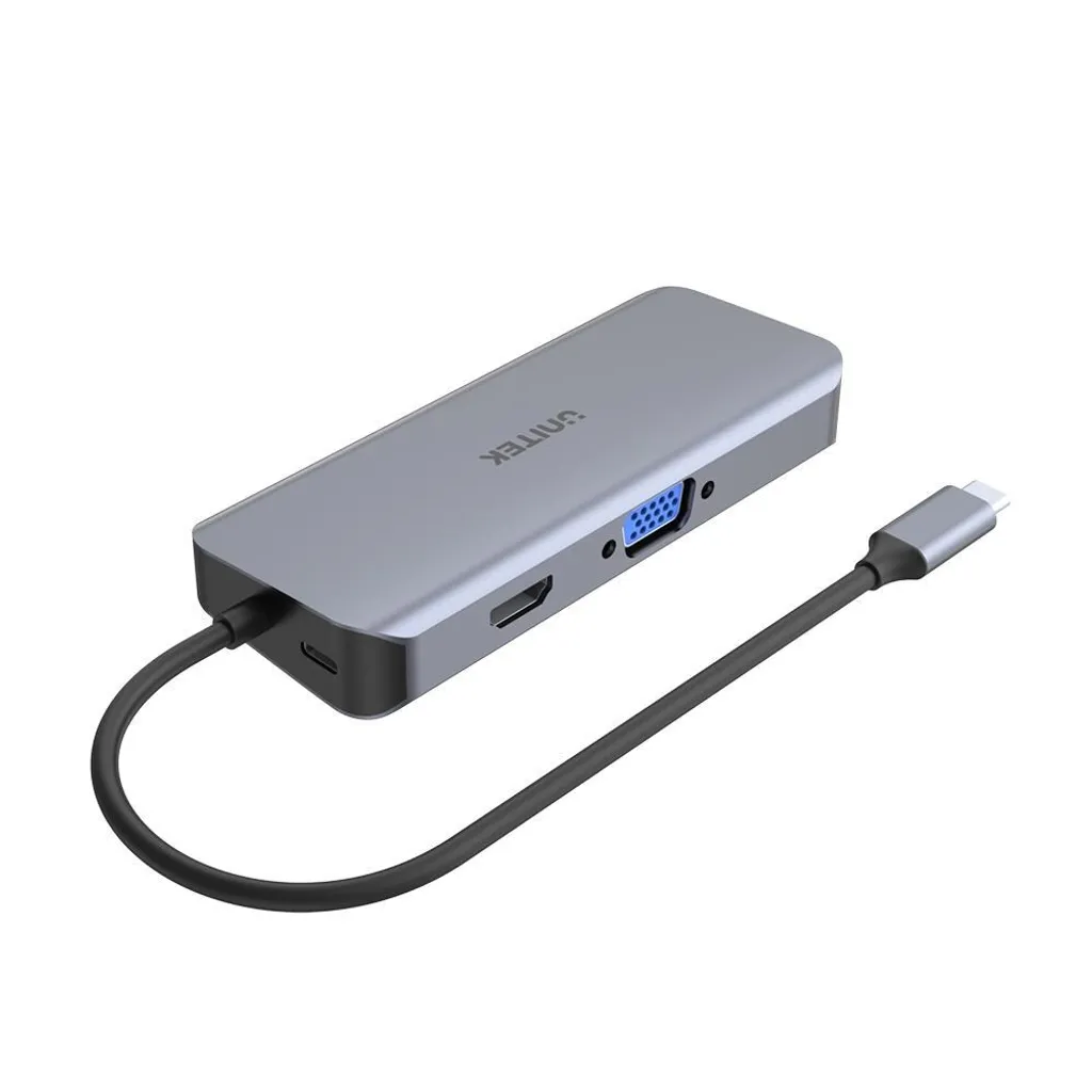 Soluzione Docking Unitek D1026B per Professionisti | VGA & HDMI - 8