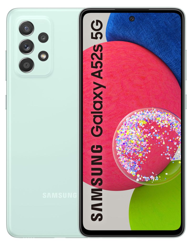 Samsung Galaxy A52s 5G Weiß 128 GB türkis 128GB 5G + Wifi Produktbild 