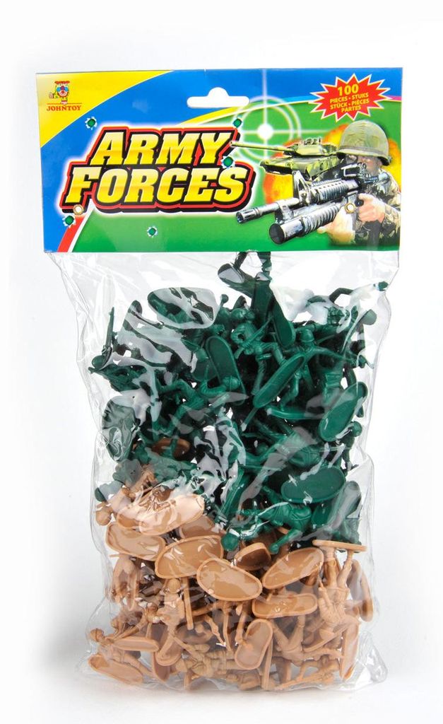 100 Soldaten in Tasche 4-5 cm 26172 Produktbild 