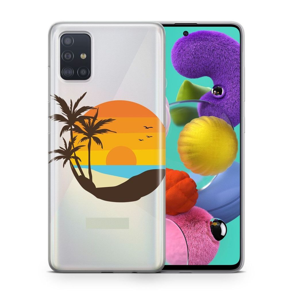 Handyhülle Schutzhülle für Huawei P10 Case Cover Tasche Bumper Etuis TPU, Modell:Huawei P10, Motiv auswählen:Sonnenuntergang Retro