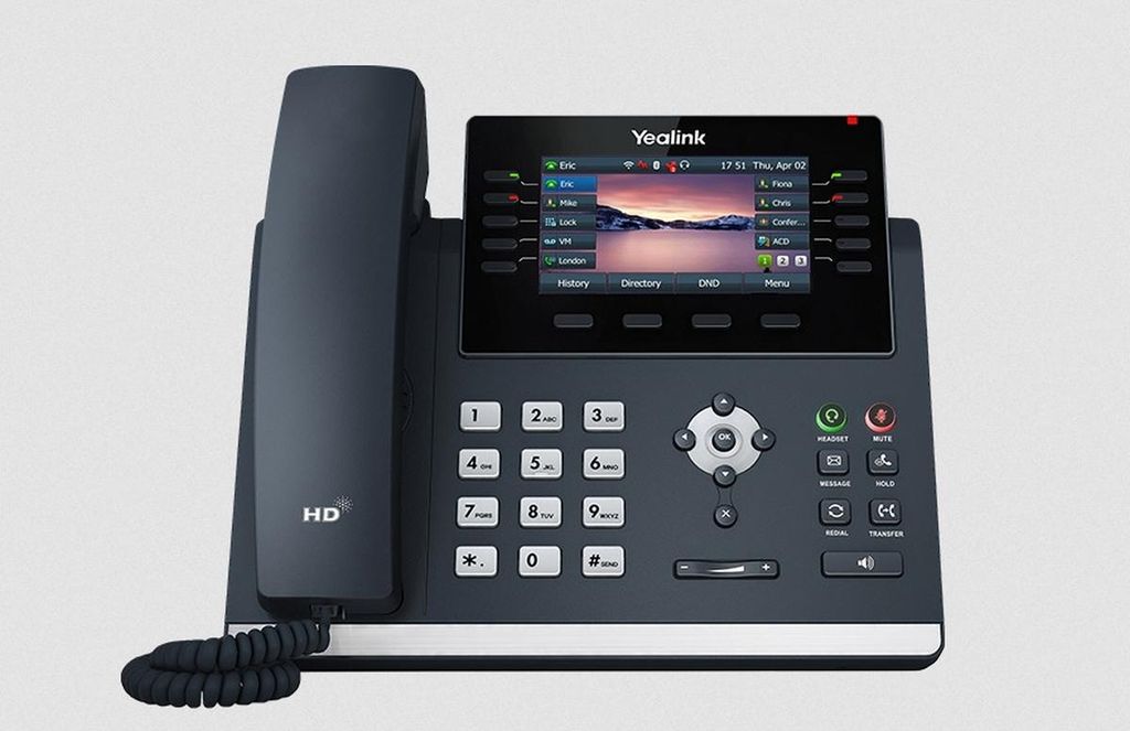 IP-Telefon Grau LCD WLAN Produktbild 