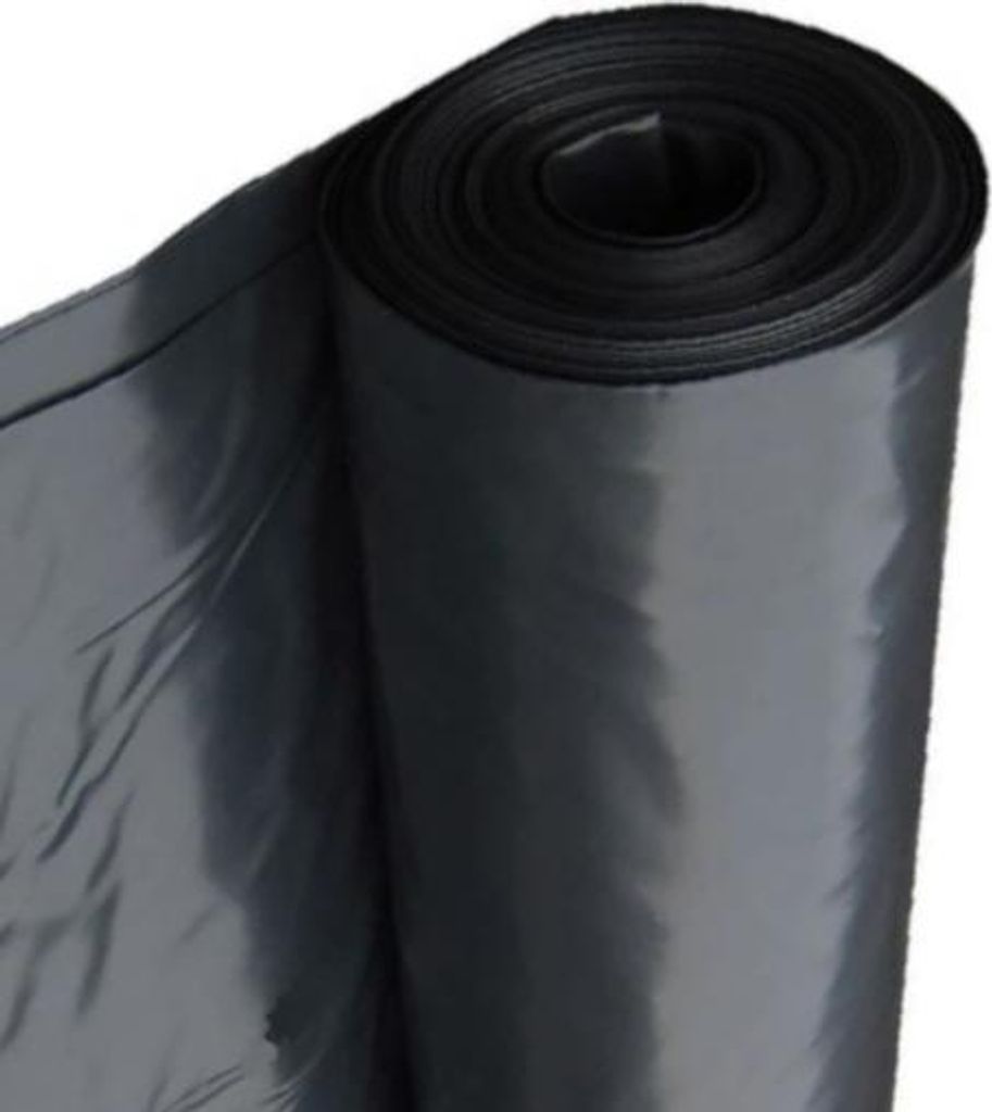 10 Rollen Baufolie Typ150 schwarz je 2m x 50m