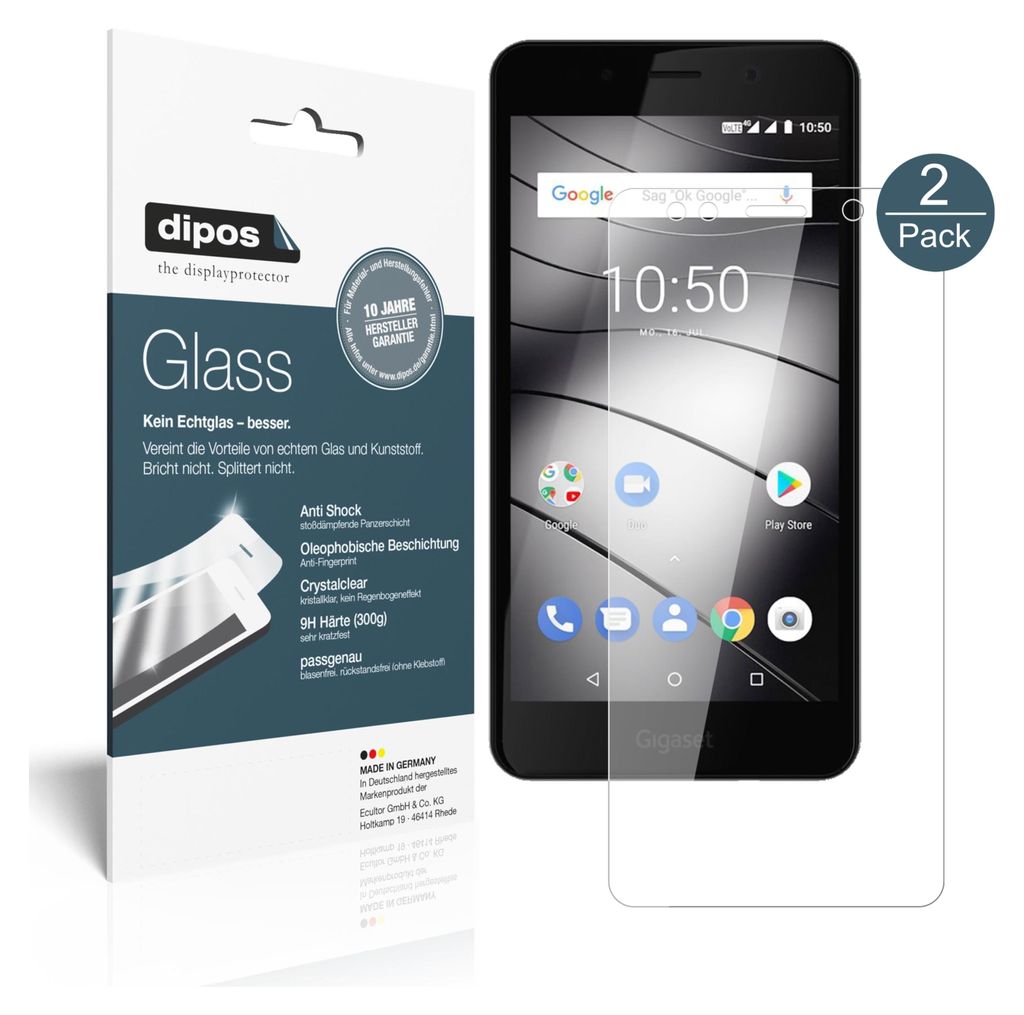 2x Schutzfolie für Gigaset GS180 - Anti-Shock 9H Folie Produktbild 