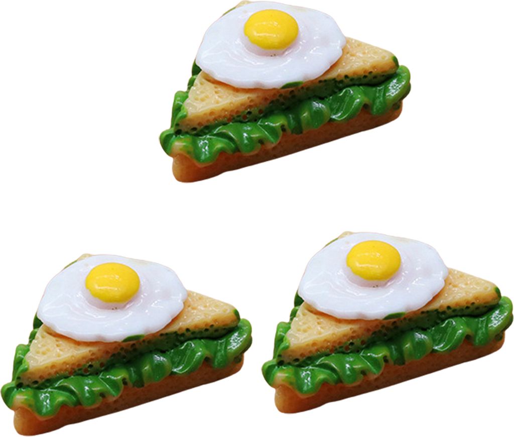 3pcs Mini -Kuchen Leicht bequem, um bequeme Handgefühlpuppen -Schokoladen -Miniatur -Kuchen -DIY -Schmuckzubehör zu speichern.-A