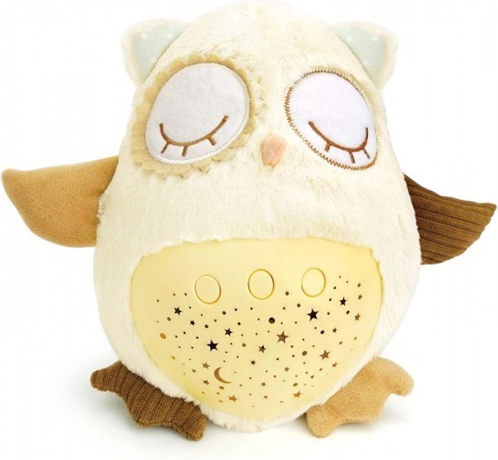 Eule Sleepy Owl Plüsch 25cm batteriebetrieben mit Licht und Sound