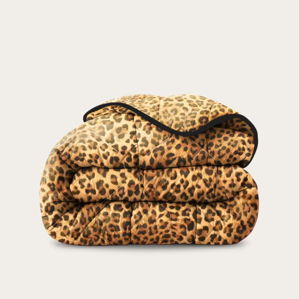 HappyBed - 140x200 cm - Waschbare Bettdecke ohne Bezug - Bedruckte Bettdecke ohne Bezug - Bettwäsche - Panther