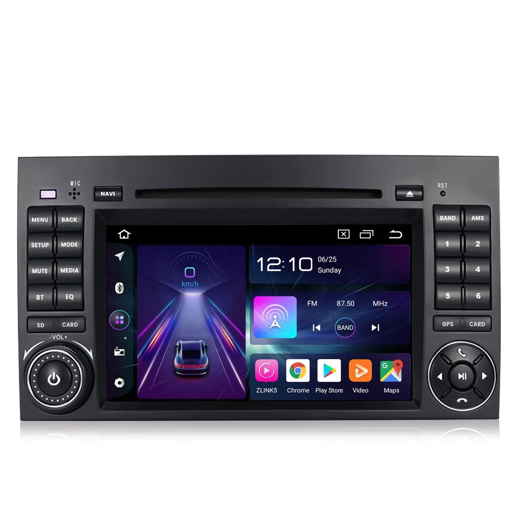 Android Radio z CD DAB+ dla Mercedes W245 Sprinter 906 W639 Zdjęcie produktu 