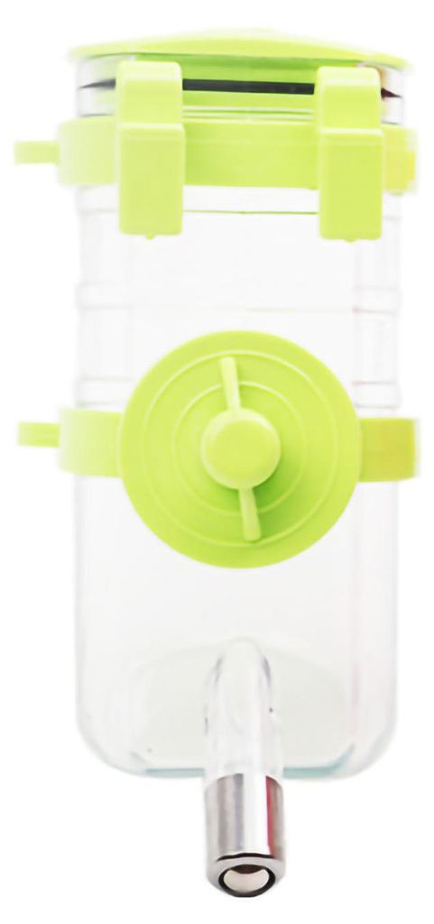 Hundewasserspender zum Aufhängen, automatische Haustier-Trinkflasche für kleine, mittelgroße Hunde und Katzen, grün, 350 ml