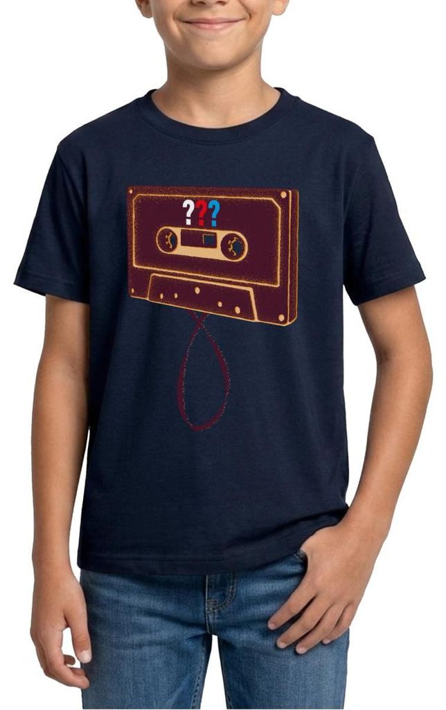 Spreadshirt Die Drei Fragezeichen Kassette Teenager T-Shirt, 152/164 (12-14 Jahre), Navy