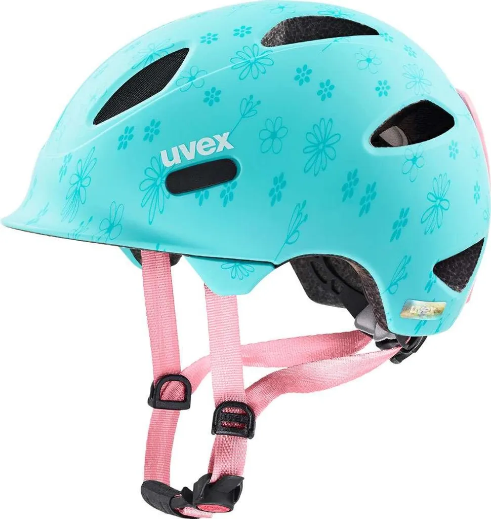 Casque de vélo enfant Uvex Oyo Style bleu fleuri réglable 46-50cm