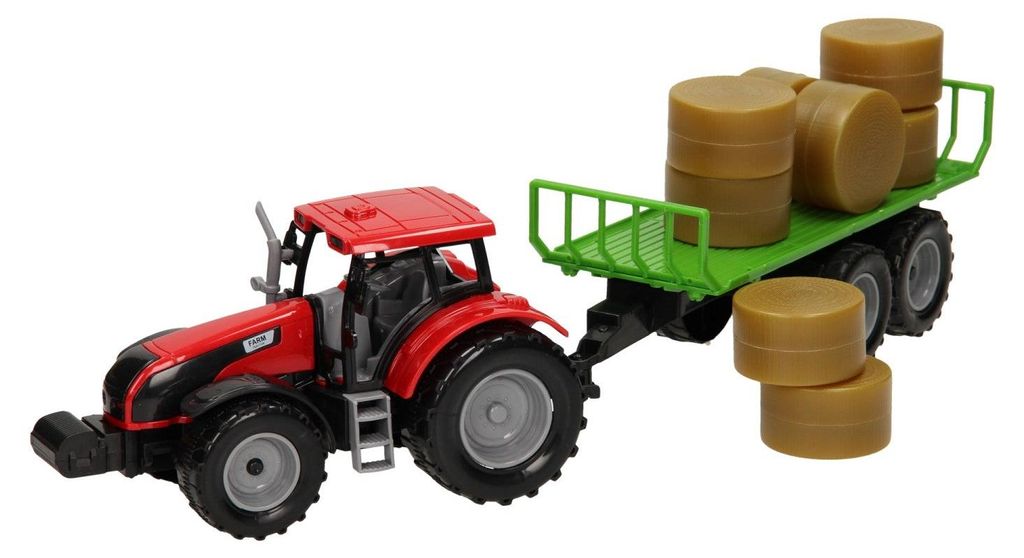 Tractor speelgoed, balenwagen, schaal 1:32, met kleurrijke Productafbeelding 