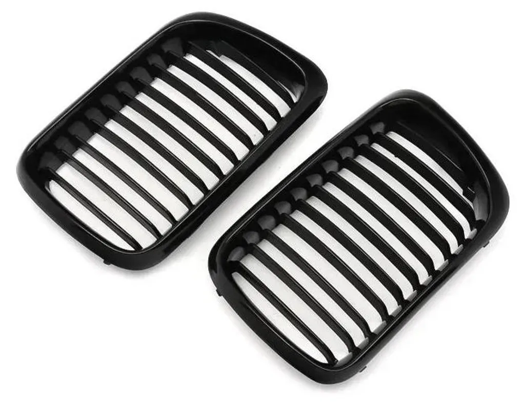Grille Avant Noir Brillant de Remplacement Direct Style Sportif