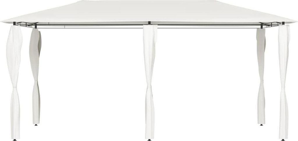 vidaXL Pavillon mit Pfostenverkleidung 2,98x5,3x2,59 m Creme 160 g/m²