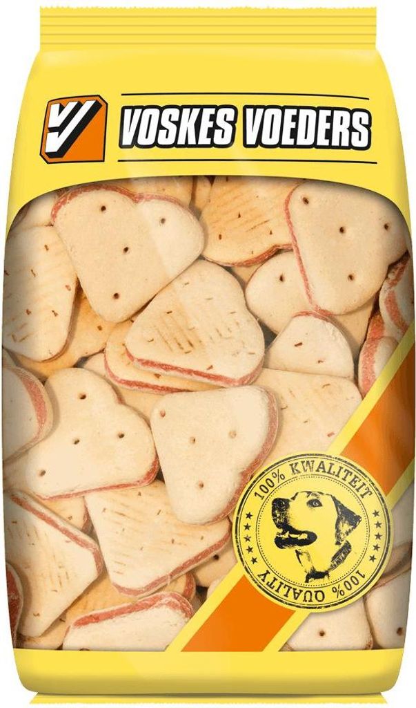 2 Stück! Hundefutter Kürbisherzen groß - Voskes