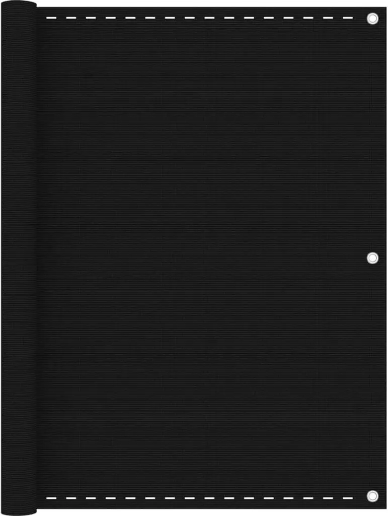 SYFAX™ schermo privacy per balconi nero 120x600 cm HDPE