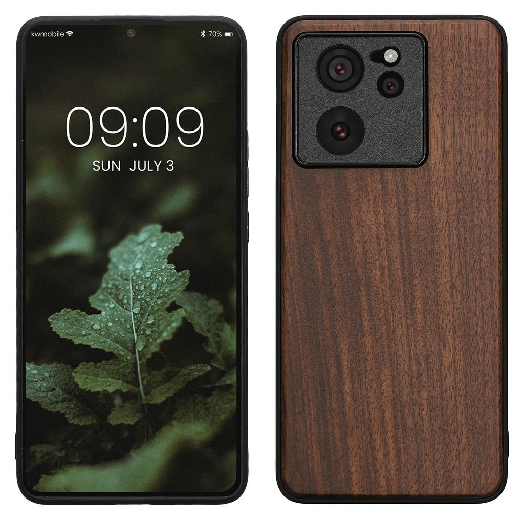kwmobile Handyhülle für Xiaomi 13T / 13T Pro Hülle Holz - Produktbild 