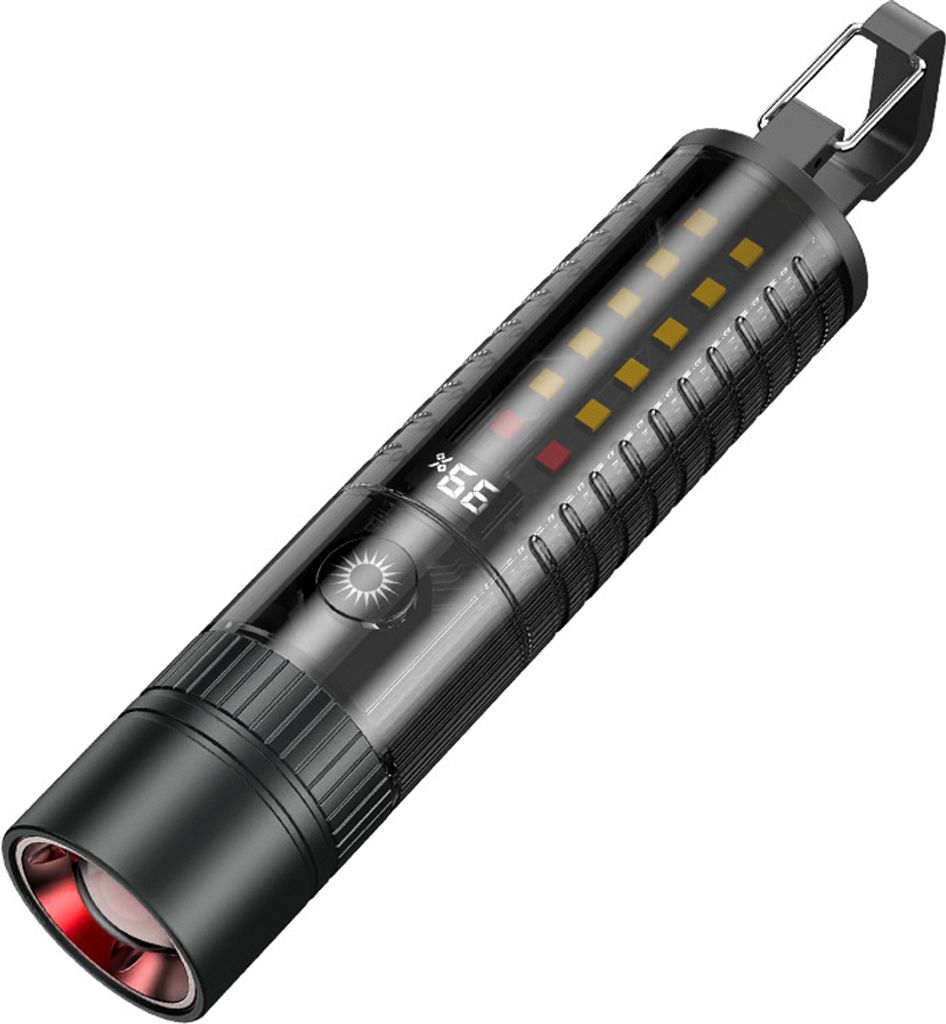Hochleistungs-Taschenlampe, LED-Licht, Doppellicht, Outdoor-Campinglicht, multifunktionales tragbares Licht aus Aluminiumlegierung