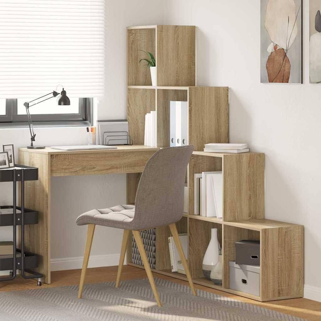 "Spring Sale"Eck-Schreibtisch Sonoma-Eiche 101,5x149,5x149,5cm DE176469 - Schreibtische