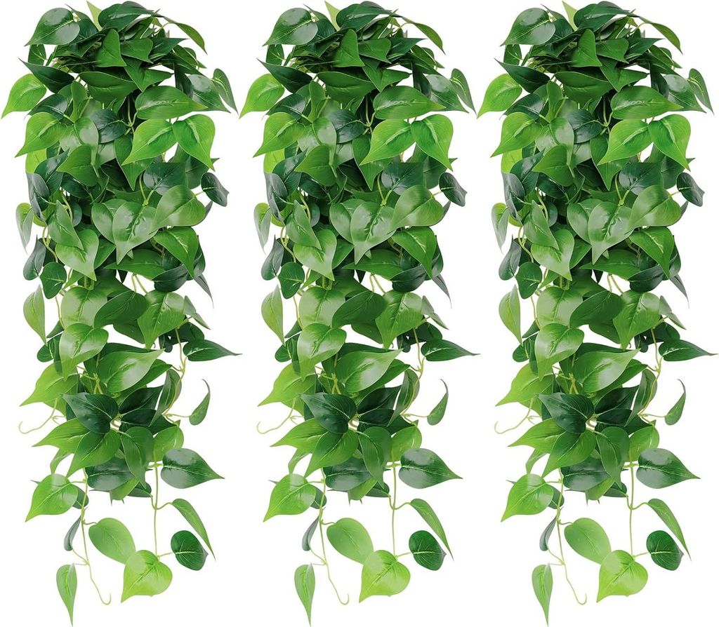 3 Stück Künstliche Hängepflanzen 100cm Lange Künstliche Produktbild 