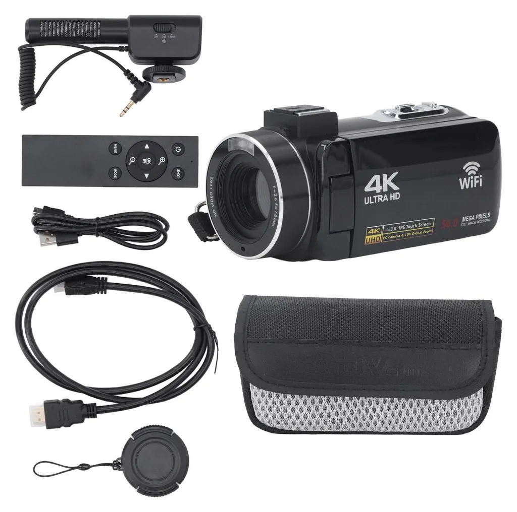 Caméscope 4K WiFi : Ne Manquez Plus Aucun Détail Grâce au Zoom Puissant
