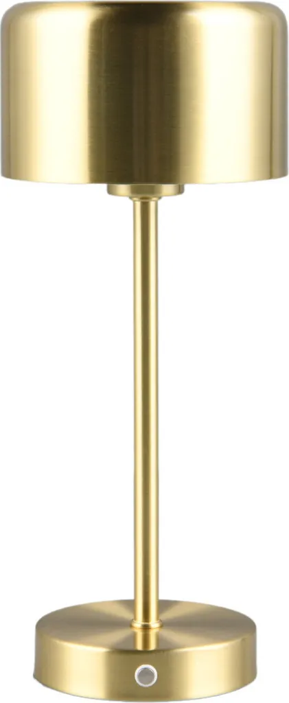 Lampada di Design Jeff RL Ottone Opaco: Lusso Ricaricabile LED