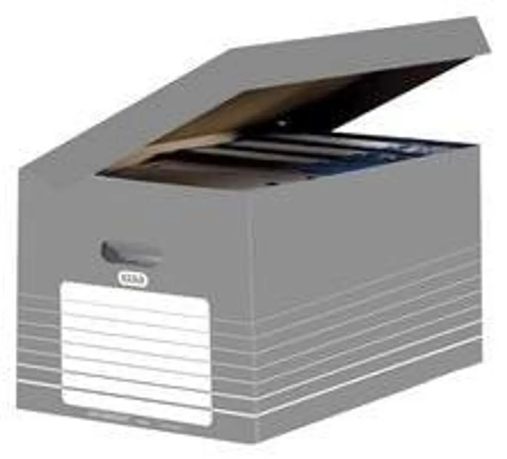 Conteneur Tric 345x450x280mm gris à couvercle rabattable ultra robuste
