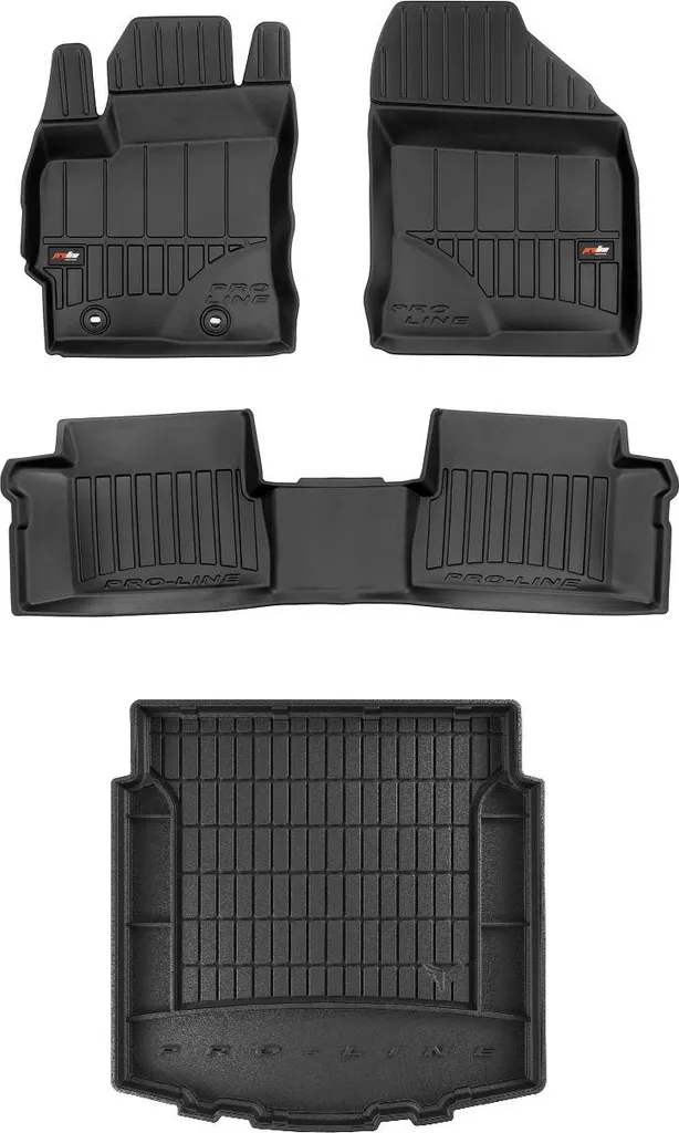 Set Tappetini Gomma 3D Su Misura per Toyota Auris II Station Wagon